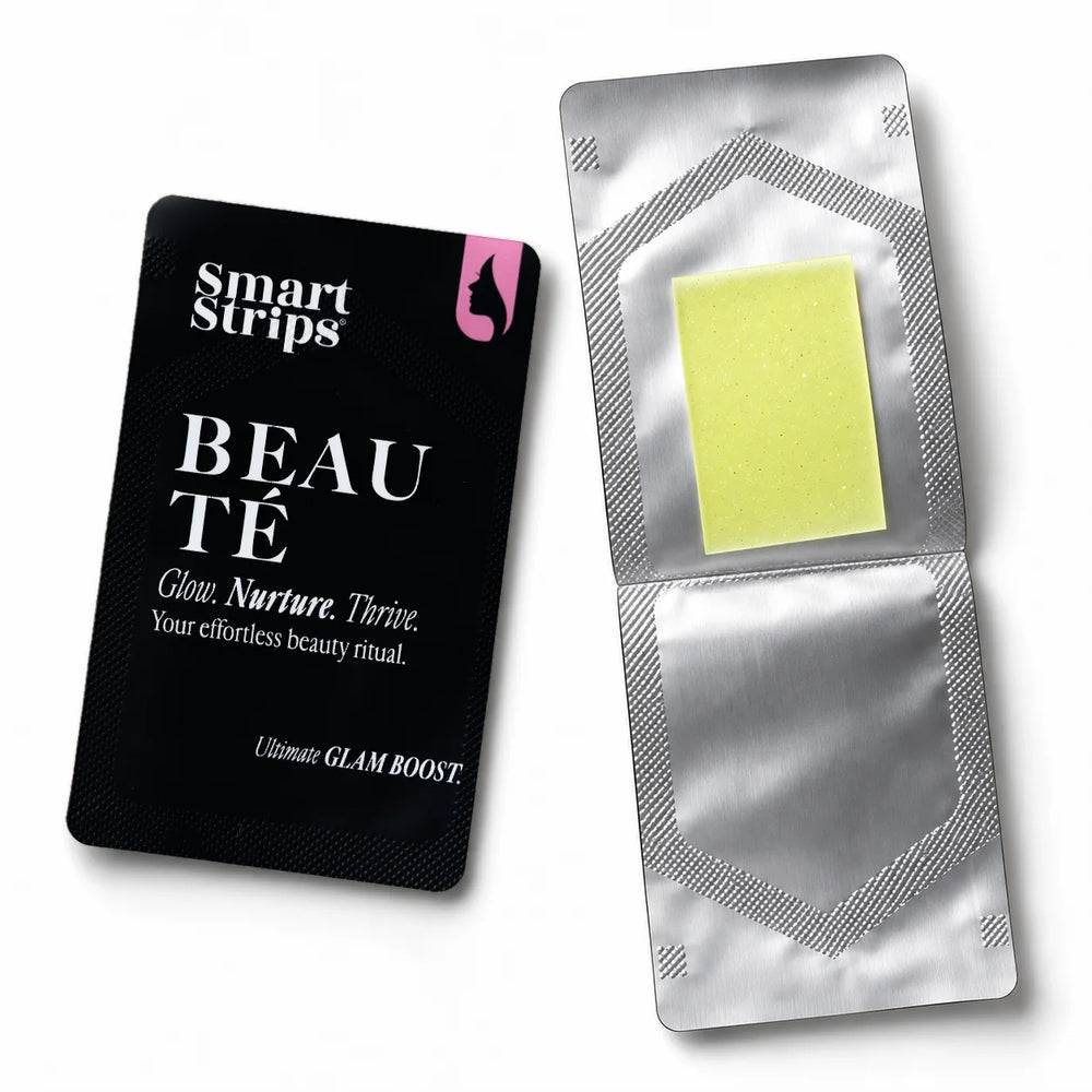 Smart Strips BEAUTÉ oral dissolvable strips, box and single sachet